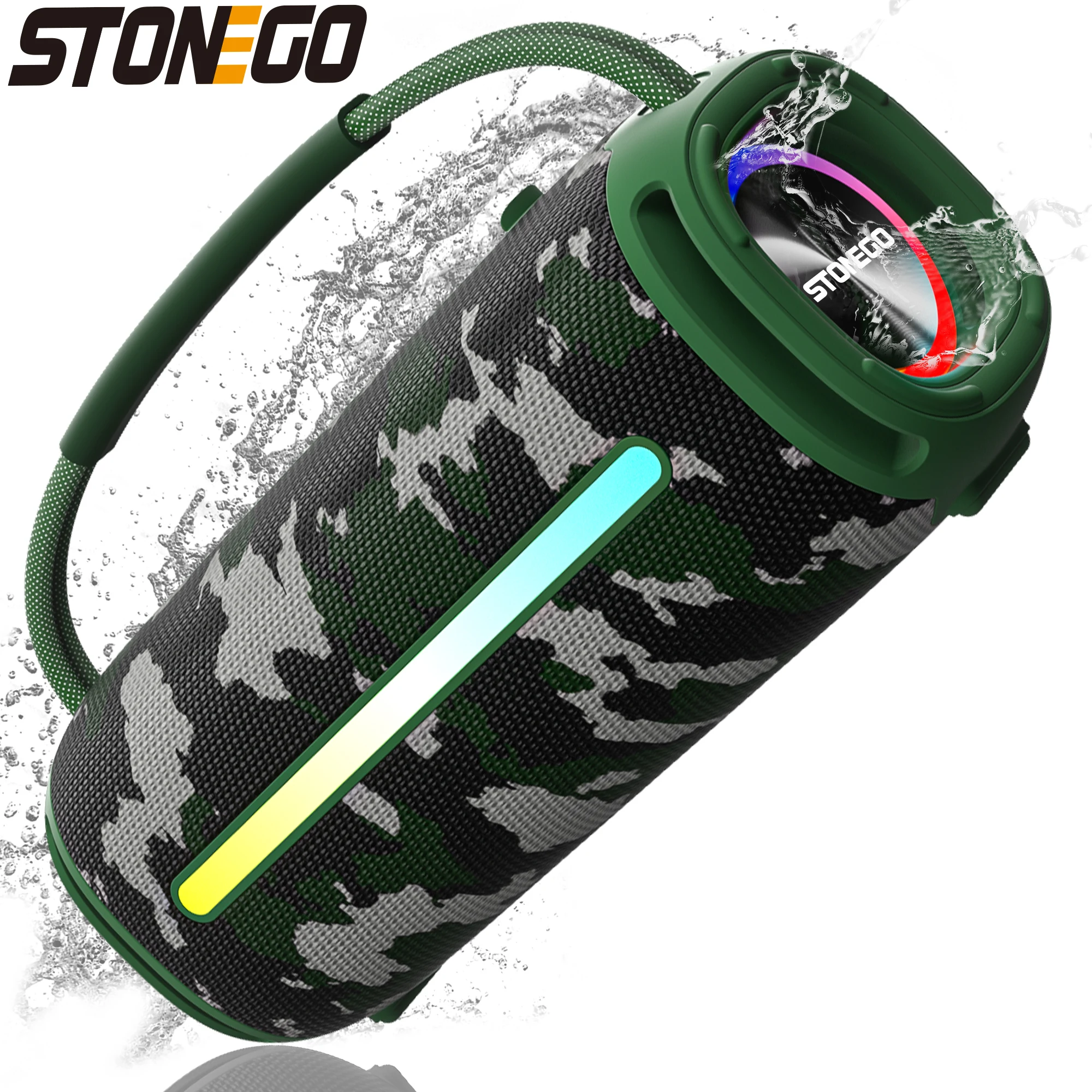 STONEGO уличные портативные беспроводные совместимые колонки милый маленький кубический динамик музыкальный плеер наслаждайтесь мощным звуком в любом месте