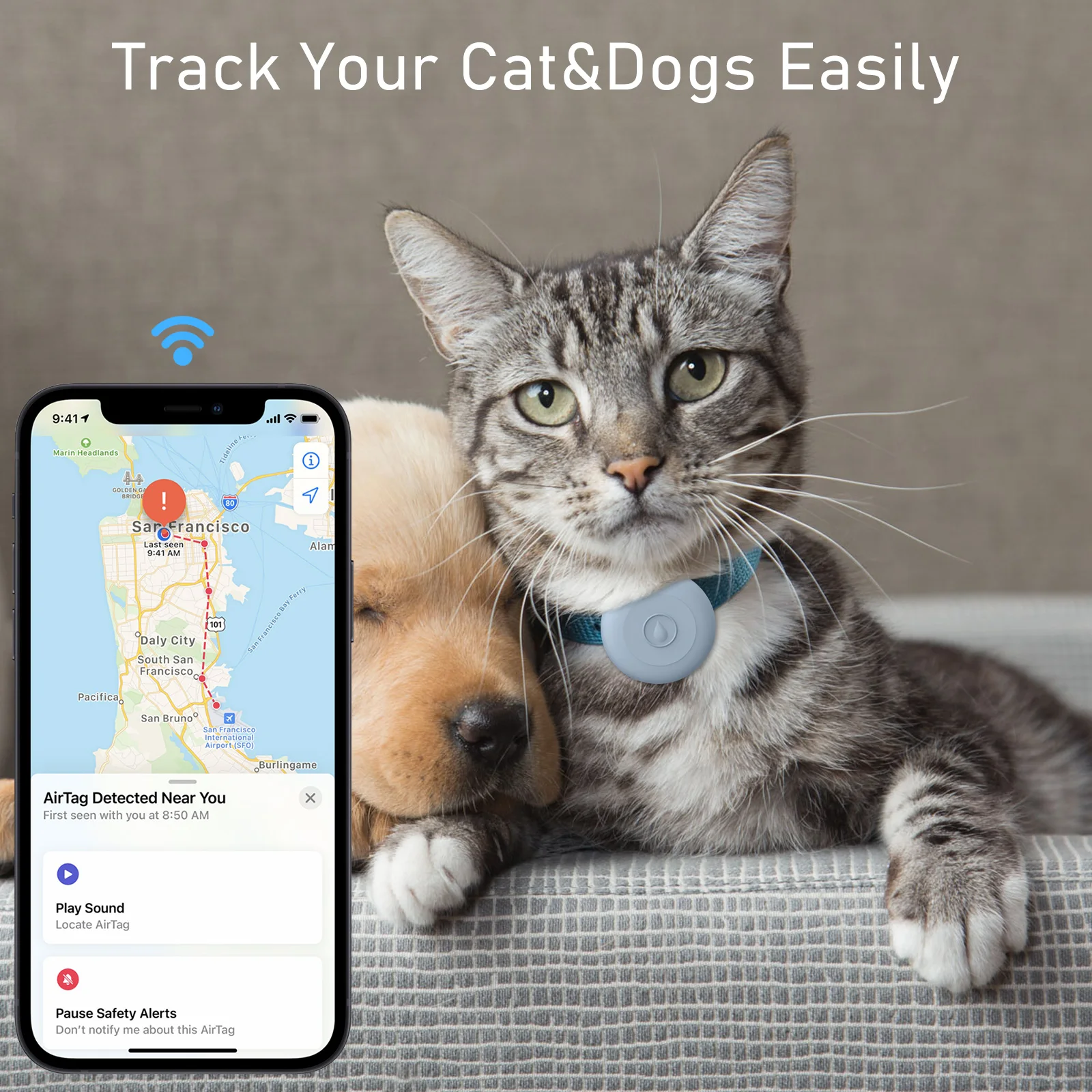 Фото Водонепроницаемый силиконовый чехол для Apple Airtag Tracker, защитный чехол-локатор для Apple Airtag №5