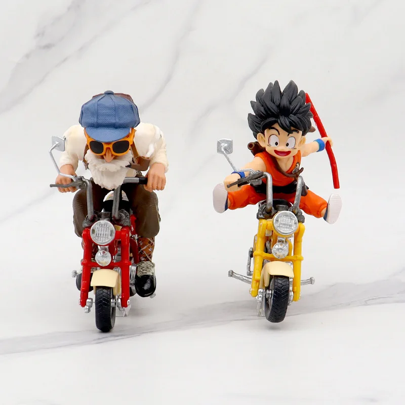 13 см Bandai Goku Master Roshi фигурка мотоцикла модели модные игрушки настольное украшение для автомобиля настольное украшение праздничные подарки игрушки