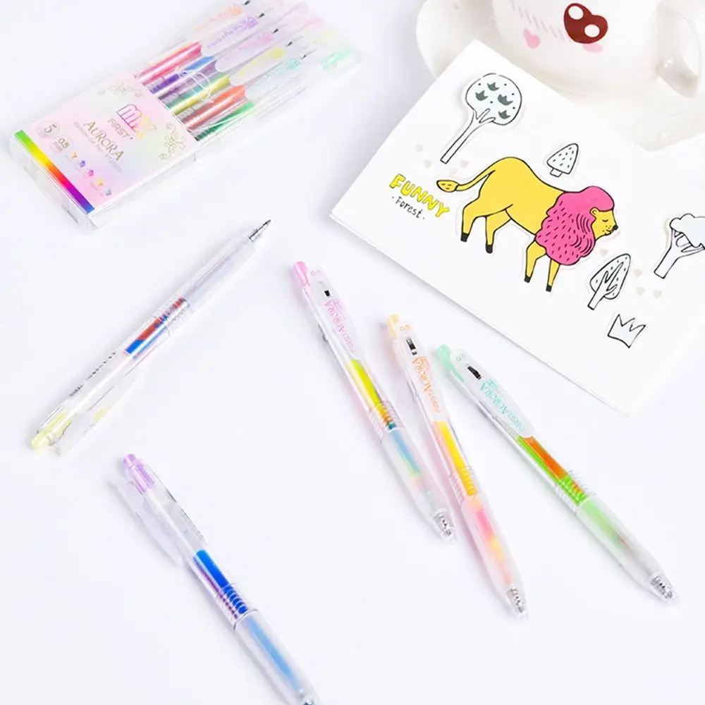 Фото Ручка для рисования Kawaii, 5 цветов, 0,5 мм, 1 шт. №4