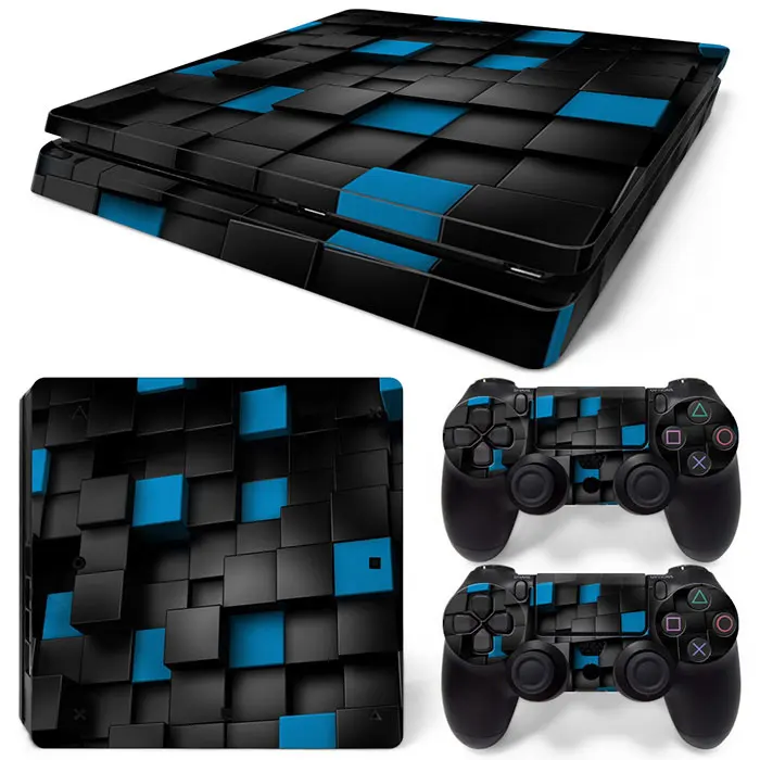 Фото Тонкая наклейка для консоли PlayStation 4 и контроллеров PS4 Slim, наклейка на контроллер геймпада PS4, наклейка №5