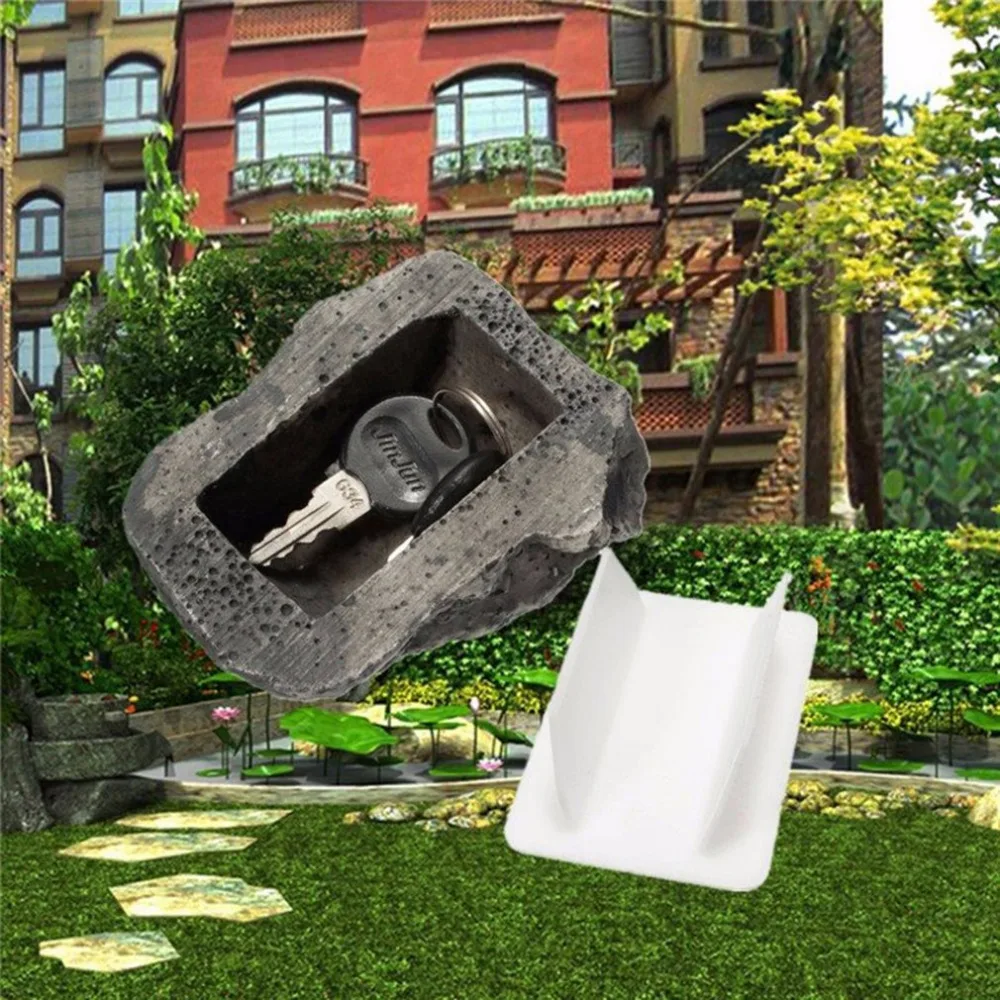 Rock In Stone Security Safe Контейнеры для хранения Сейф Открытый запасной сад Ящик для ключей Мини-шкафчик Прямая поставка Оптовая продажа Горячая продажа
