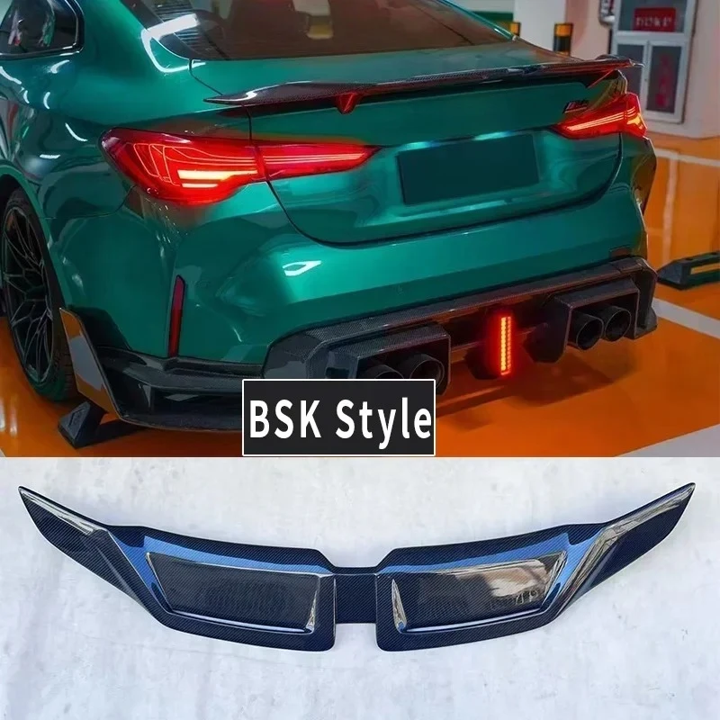 Для BMW 4-й серии G22 M4 G82 G80 M3 M4 G22 G23 BSK Стиль IMP Настоящее углеродное волокно Заднее крыло Модификация спойлера багажника