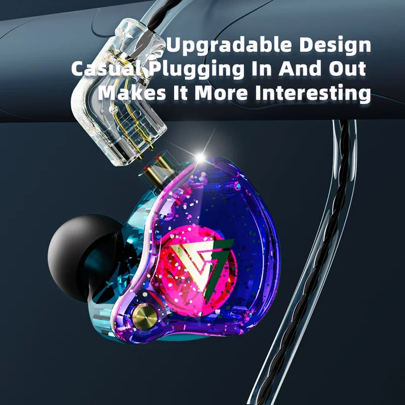 Фото Оригинальные QKZ AK6 Pro EDX Pro 1DD динамические наушники HIFI бас наушники-вкладыши с монитором Спортивная шумоподавляющая гарнитура ZST X №4