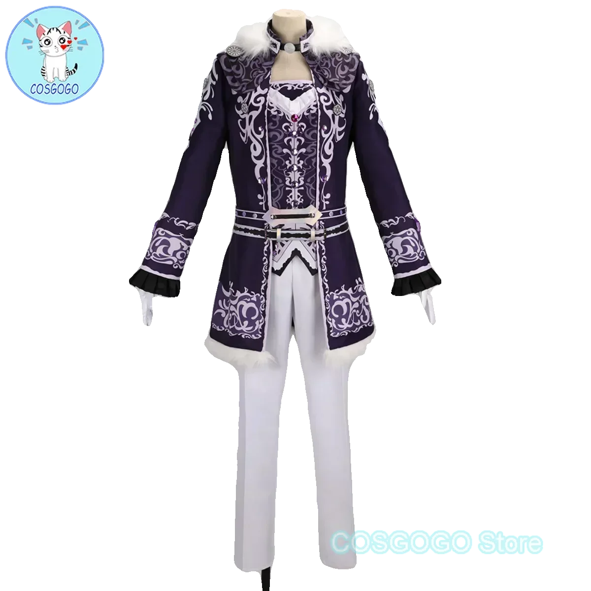 COSGOGO [индивидуальный] игра IDOLiSH7 TRIGGER Tsunashi Ryunosuke косплей костюм наряд на Хэллоуин для женщин и мужчин черный, белый цвет дуэль костюм