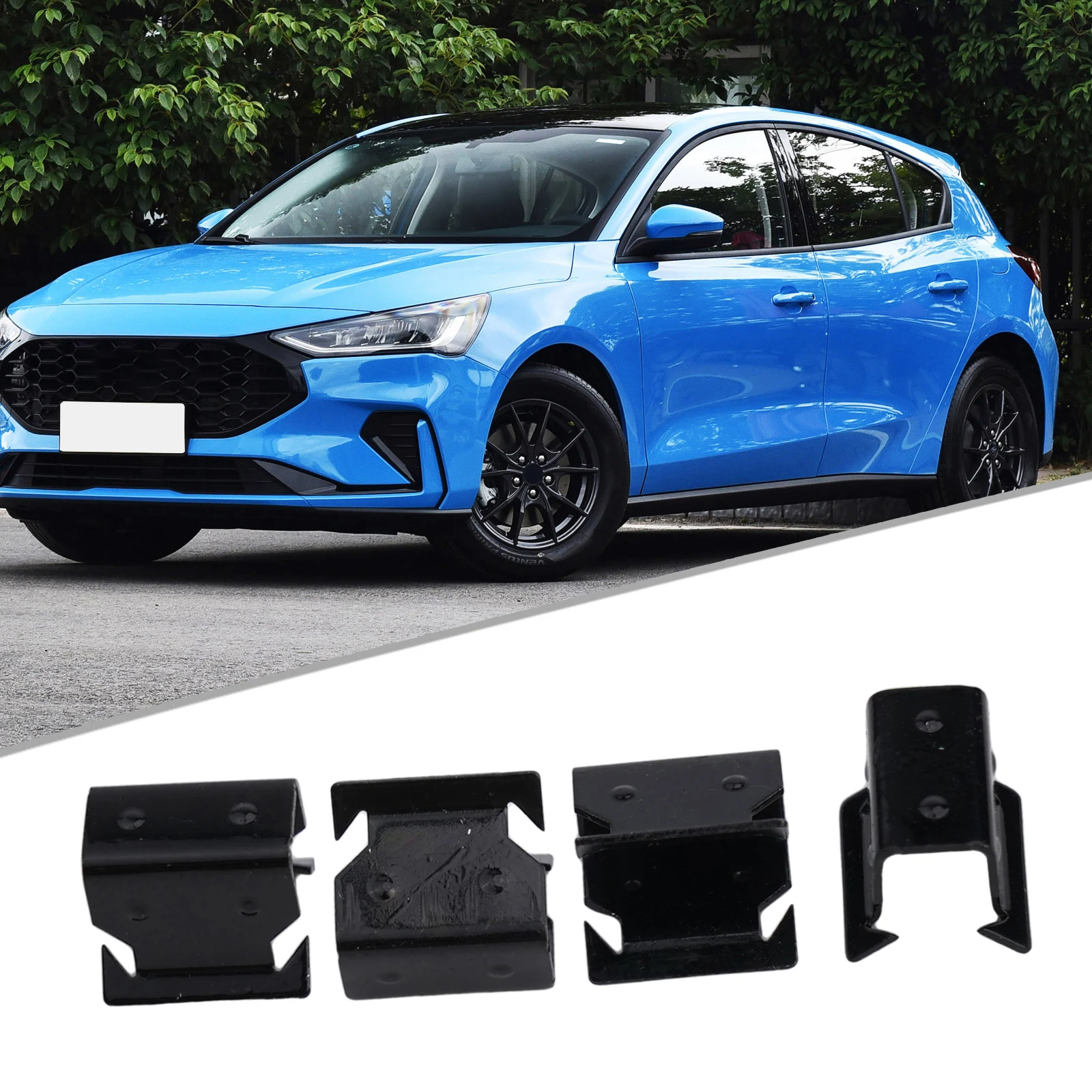 Фото Клипсы для салона автомобиля, 4 шт., черные, для Ford Focus 1998-2023 №5
