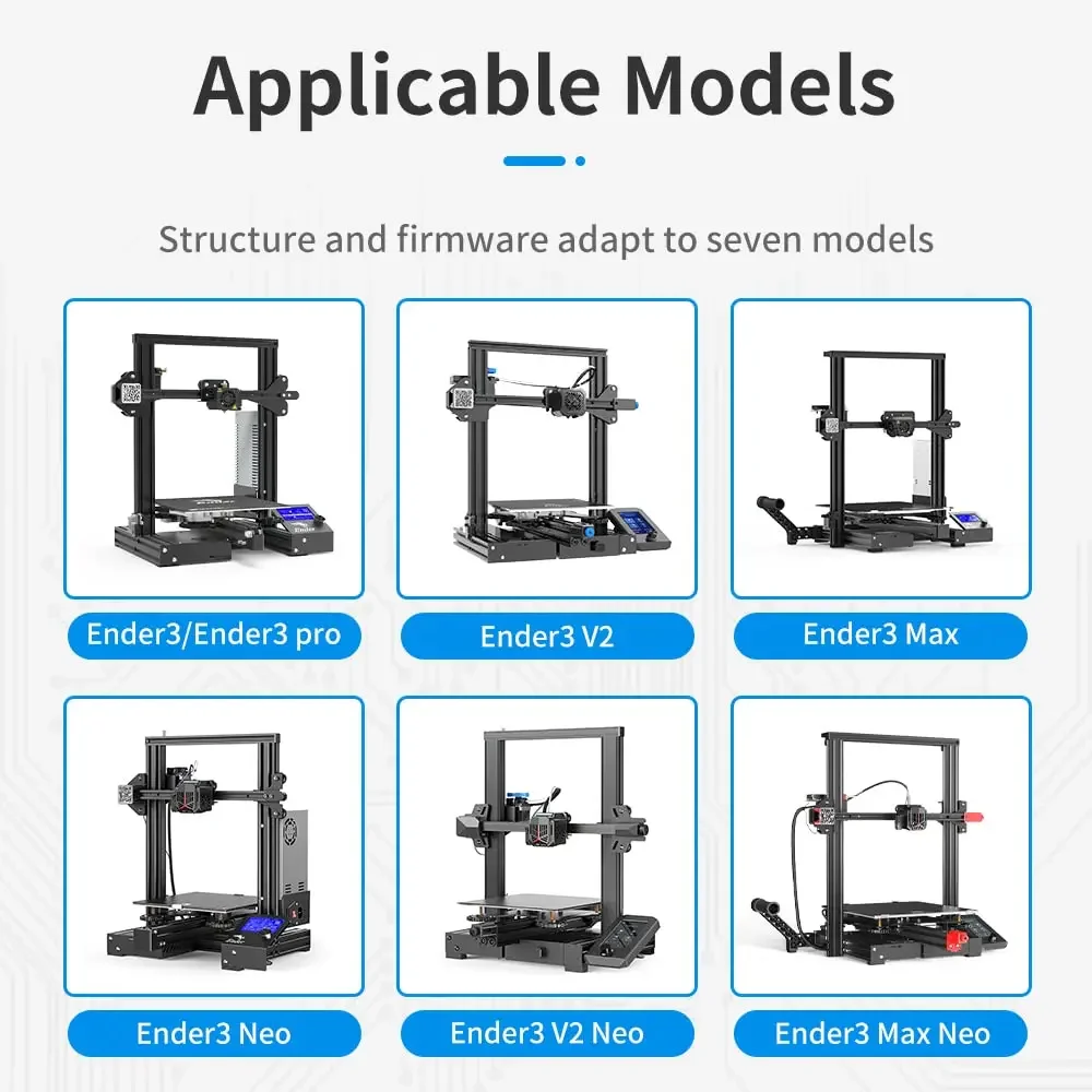 Фото 3D-принтер Creality Ender 3, обновленная бесшумная плата, материнская плата V4.2.7 с драйвером TMC2225 Marlin 2.0.1 для серии Ender 3 №3