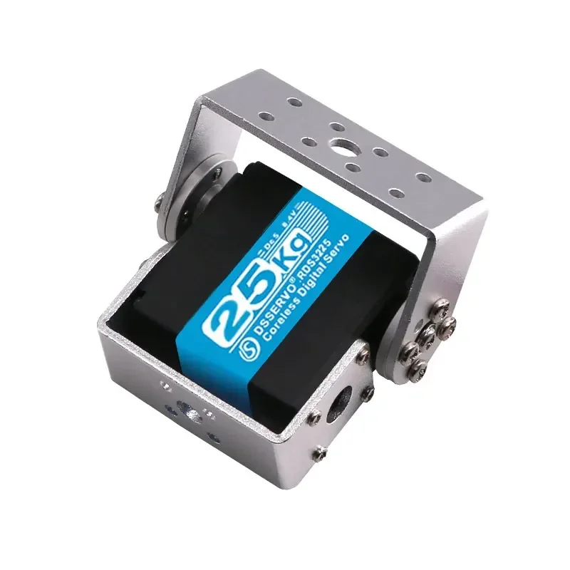 Фото Цифровой сервопривод Dsservo RDS3225, высокоскоростной вращающий момент, 25 кг, металлическая шестерня, U-образный кронштейн, IP66, водонепроницаемый двигатель для Arduino, радиоуправляемого автомобиля, игрушка «сделай сам» №3