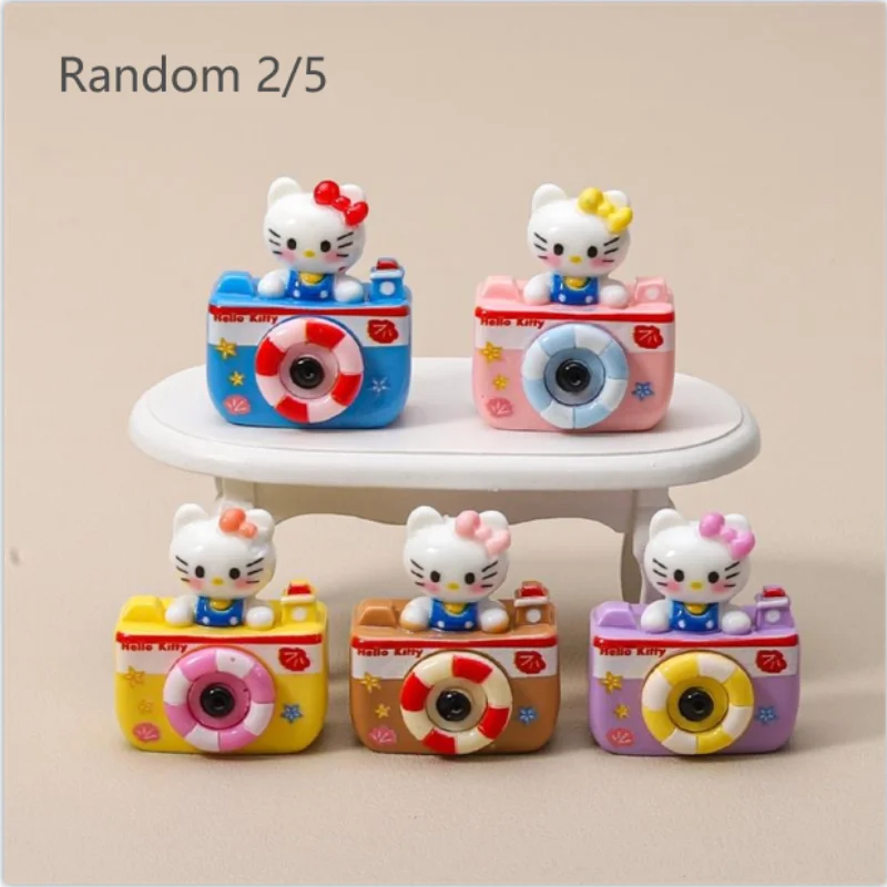 Фото 2 шт. кукольный домик Sanrio Hello Kitty камера миниатюрные модели KT Cat DIY аксессуар украшение кукольного дома украшения дети игровые игрушки №3