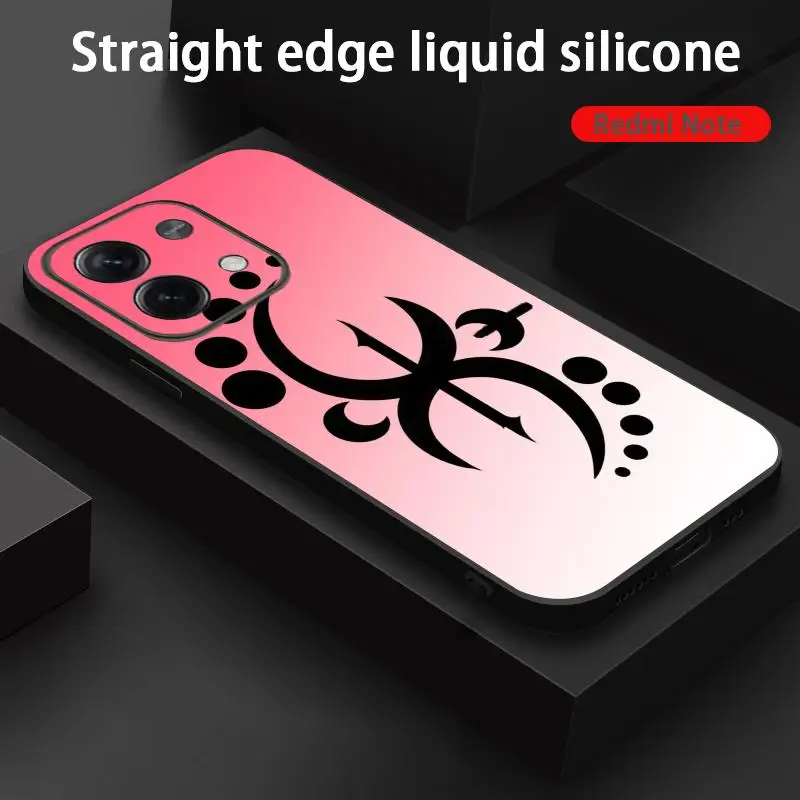 Фото INS A-Amazigh COOL чехол для телефона для Xiaomi Redmi Note 14 13 12 11 Pro Plus S 5G 14C A3, мягкий черный чехол для телефона №2