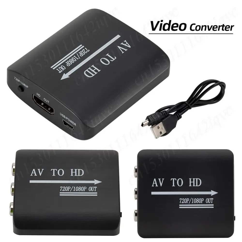 1080P HD AV-совместимый преобразователь HDMI с USB-кабелем Конвертер видеоприставки Поддержка PAL для N64 Wii PS1/2/3 Xbox One SNES и т. д.