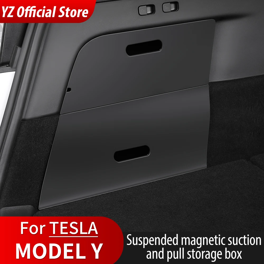 Задний Органайзер YZ для мусорного бака Tesla 2023, модель Y, боковой ящик для хранения, водонепроницаемые мусорные баки без запаха, автомобильные аксессуары