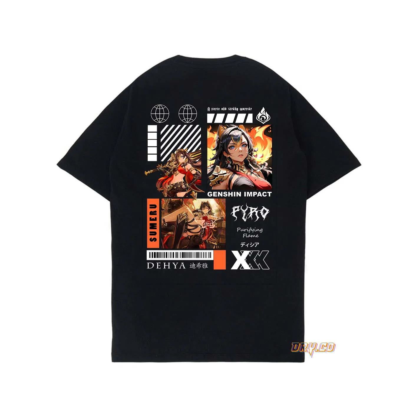 DEHYA TEES KAOS GAME GENSHIN IMPACT (SUMERU) унисекс PRIA WANITADRYCO