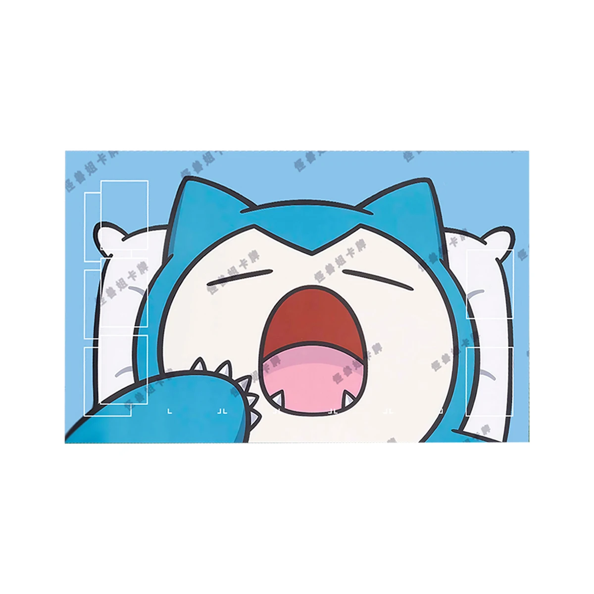 Фото 600X350X2Mm Diy Ptcg Snorlax Cute Card Battle Mat Ptcg Snorlax Single Player Board Game Card Battle Card Pad Аниме Card Подарочная Игрушка №3