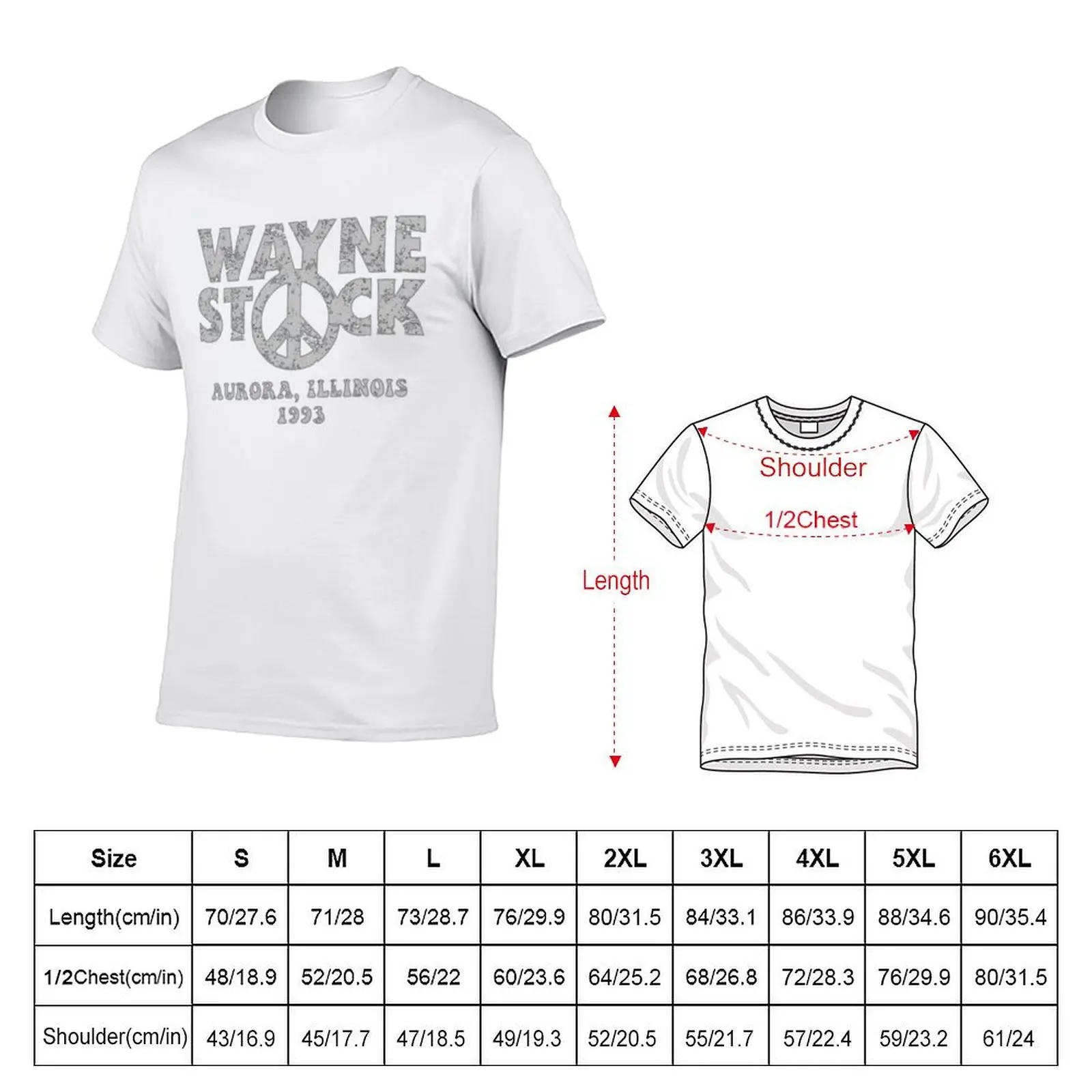 Футболка Waynestock Festival 1993, хлопковые футболки с аниме для мужчин, футболка (art.: 3920d1884e8e4) - 3920d1884e8e4