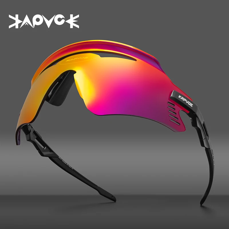 Солнцезащитные очки Kapvoe для велоспорта, защита UV400, поликарбонатные линзы TR-90, оправа, сертифицированная CE