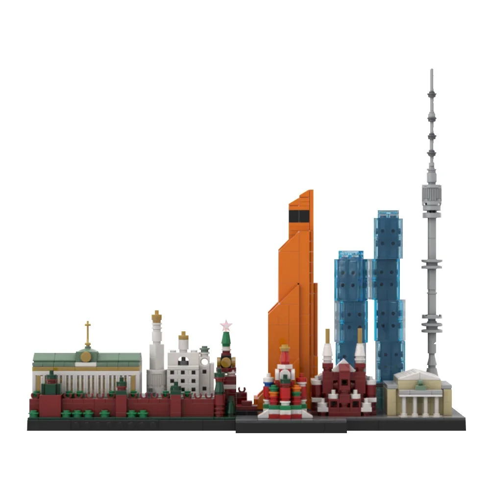 MOC City Skyline Building Blocks 1900's New York Seville Architecture Series Рим Лондон Берлинский Skyline Кирпичная игрушка для детей Подарок
