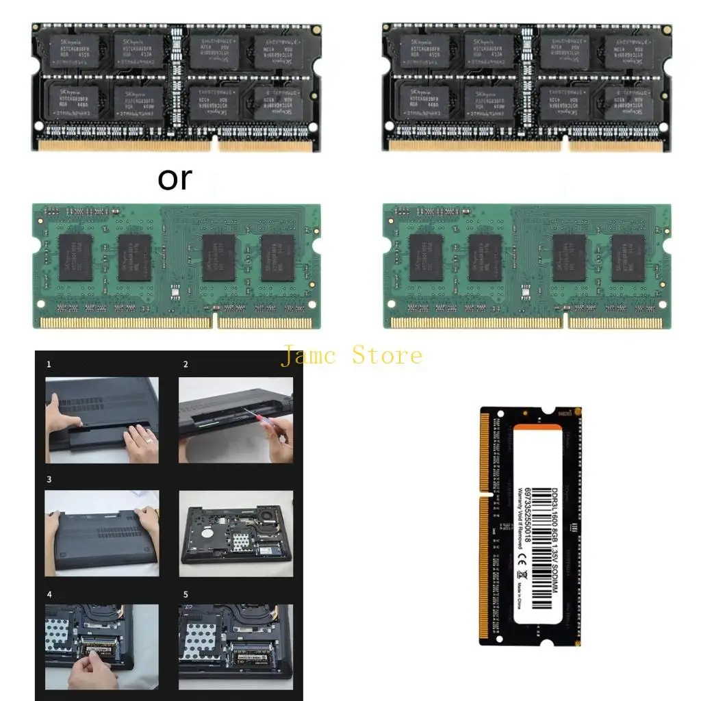 LX0B модернизировано 204 PIN-ноутбук для ноутбука модуль ОЗУ 4GB/8GGB Easy Sectent Размер 2х4 дюйма для персонального компьютера