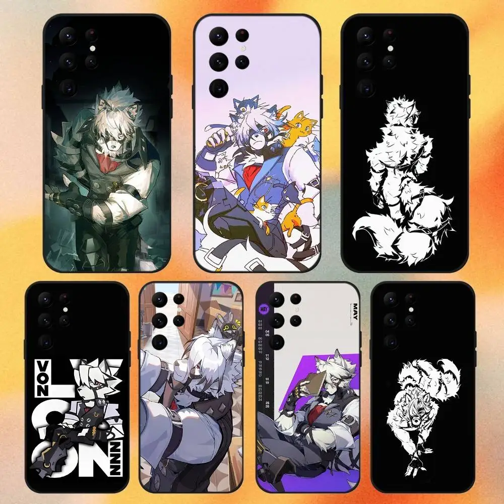 Чехол для телефона Von Lycaon ZZZ Game для Samsung S 25,24,23,22,30,21,10,9,Ultra,Plus,Lite,FE,4,5G, черный мягкий чехол