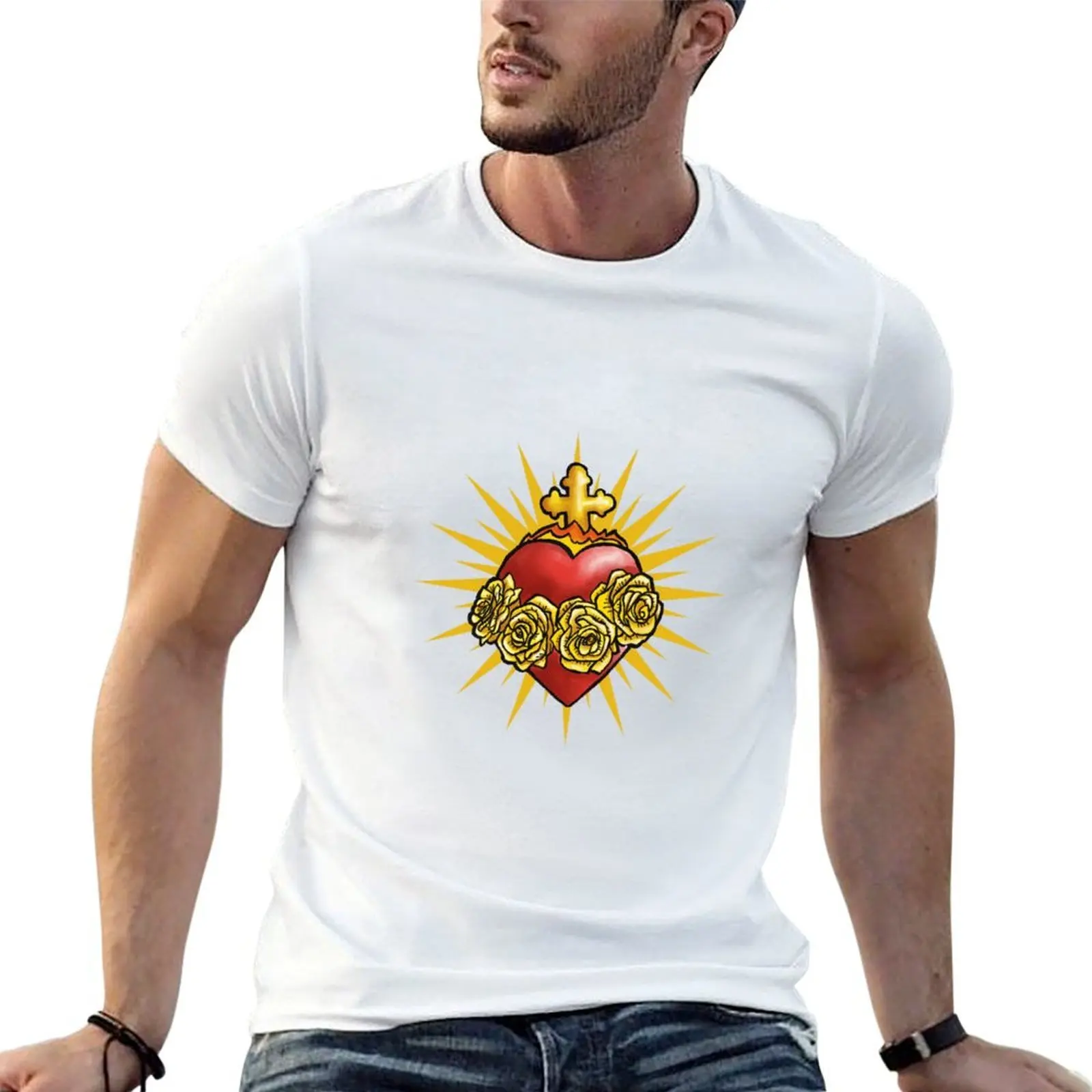 Футболка Ex-voto, Ace of Hearts, футболки с аниме для мужчин, мужская футболка, роскошная футболка