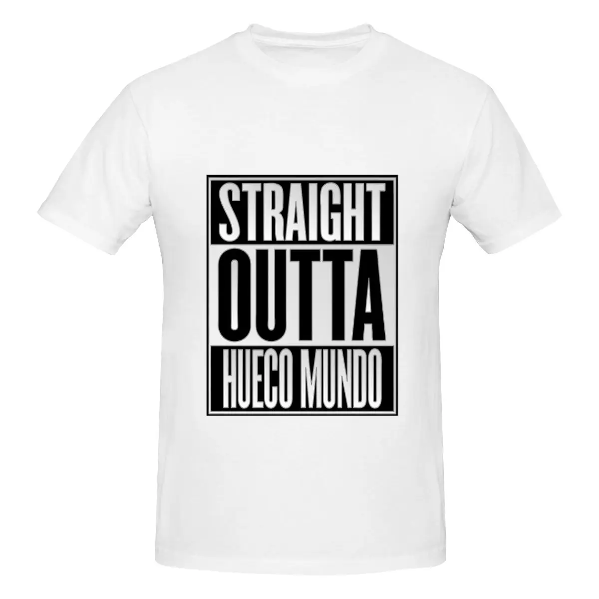 Straight Outta Hueco Mundo Стильная летняя мужская базовая футболка с коротким рукавом Staple