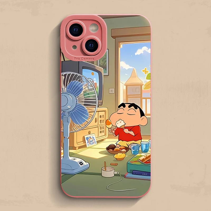 Фото Чехол для телефона Fan Ice Cream Shin-chan для Samsung Galaxy S25 S24 S23 S22 S21Plus FE Ultra A55 A35 A56 A34 A54 A53 A52 A16 A56 Cover №3