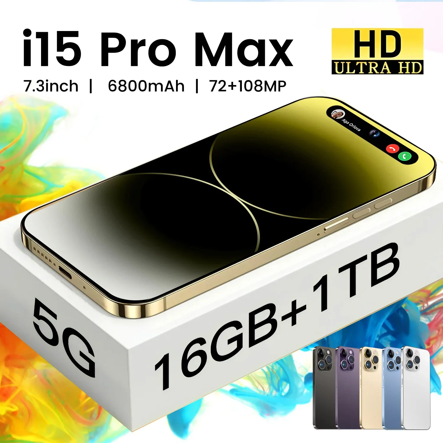 Promax I15 Android 9.0 система встроенный телефон 7,3-дюймовый смартфон полная сеть True 4G 4 + 64 ГБ для любителей мотоциклов
