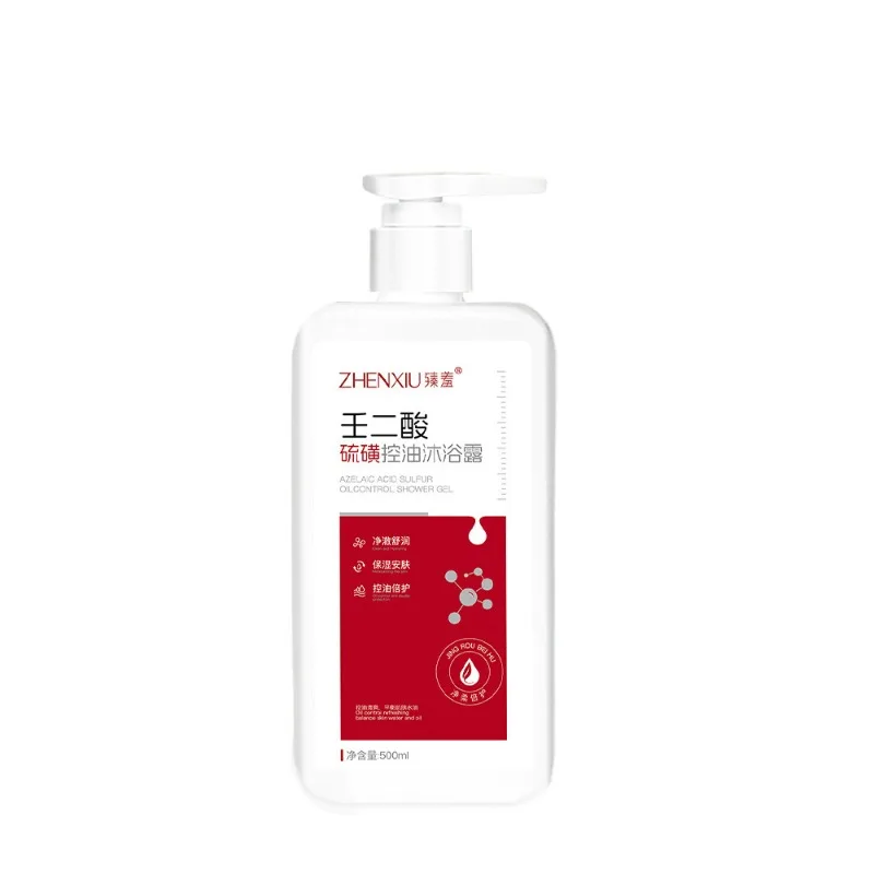 Фото Zhenqian Rensu Acid Sulfur Oil Control Гель для душа Увлажняет и питает Глубоко очищает, удаляет клещи, прыщи и следы от прыщей №3