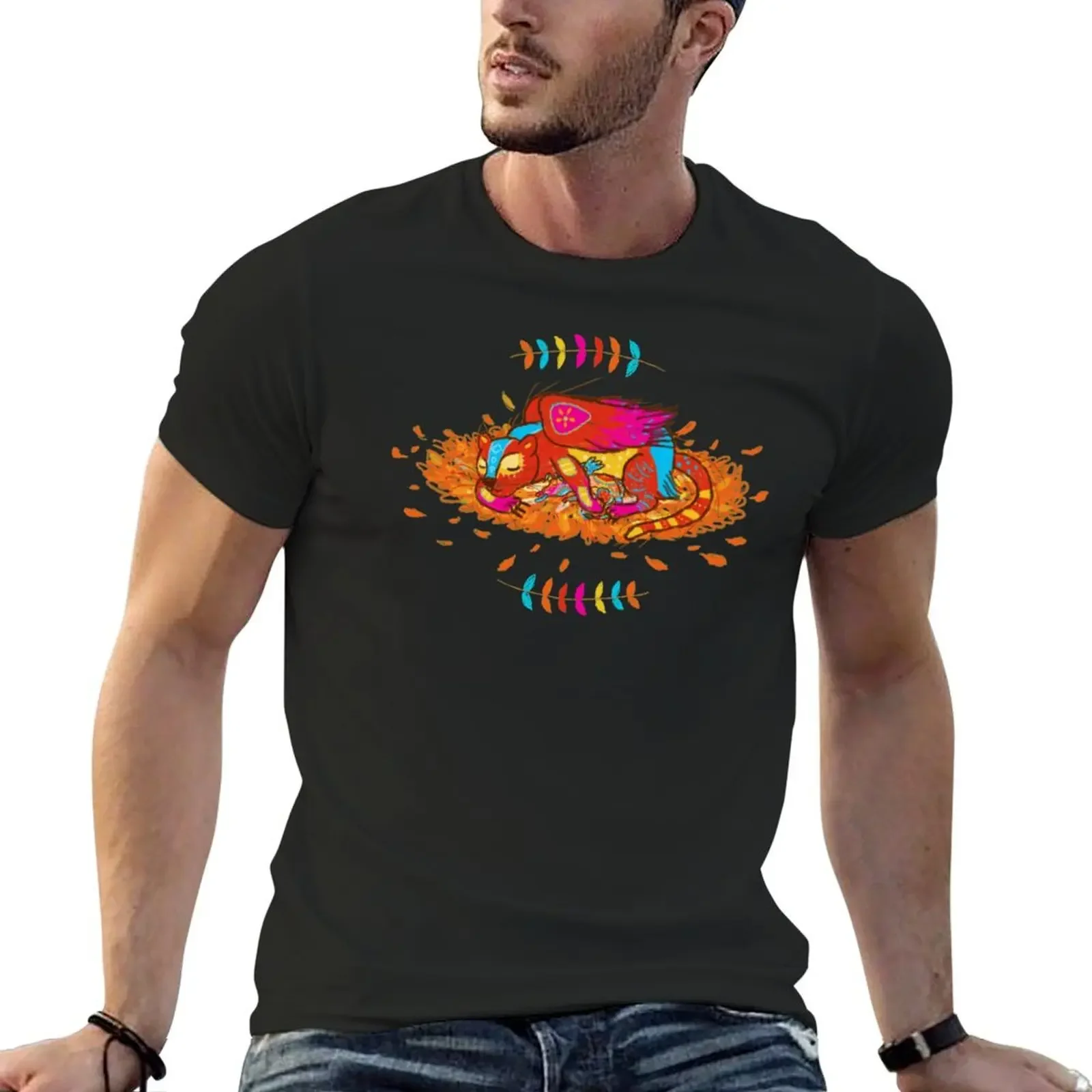 Майка durmiente Aleb Россия, camisas holgadas de archivo azul, camiseta para hombre