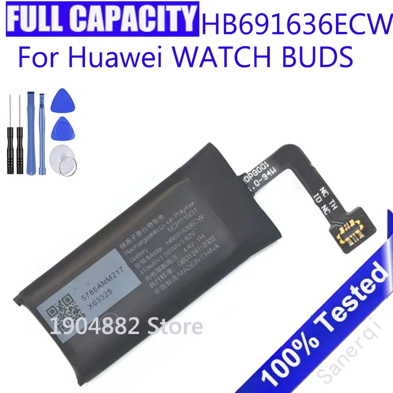 Для Huawei WATCH BUDS часы аккумулятор для наушников 410 мАч для HUAWEI WATCH Ultimate HB691636ECW SGA-B19 + инструменты