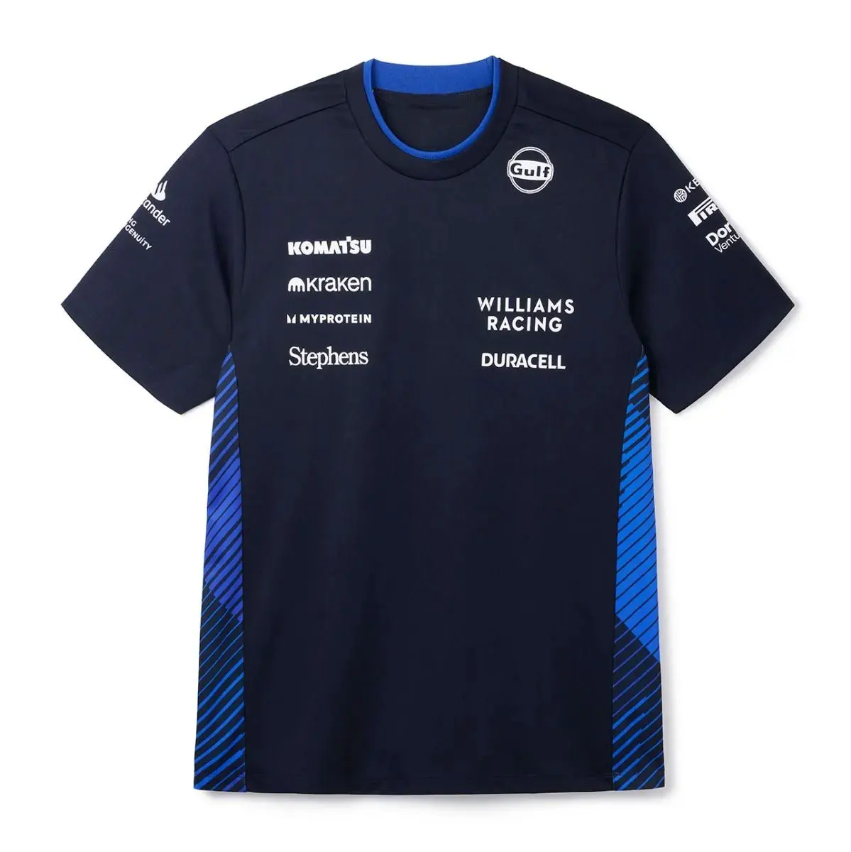 НОВИНКА 2025 года. Новейшая гоночная одежда F1 Williams. Уличная одежда с 3D принтом. Спортивная мужская футболка больших размеров. Детская рубашка.