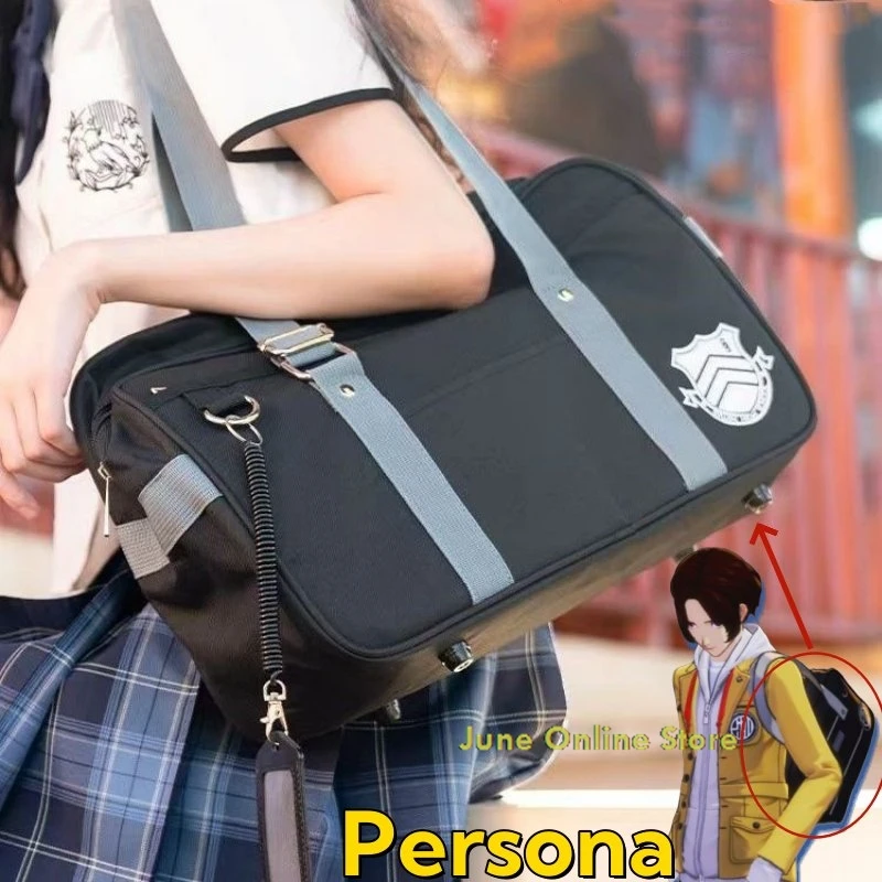Сумка-мессенджер Persona 5 Syujin Gakuen для школьников и студентов, рюкзак из ткани Оксфорд на плечо для Хэллоуина, Косплея