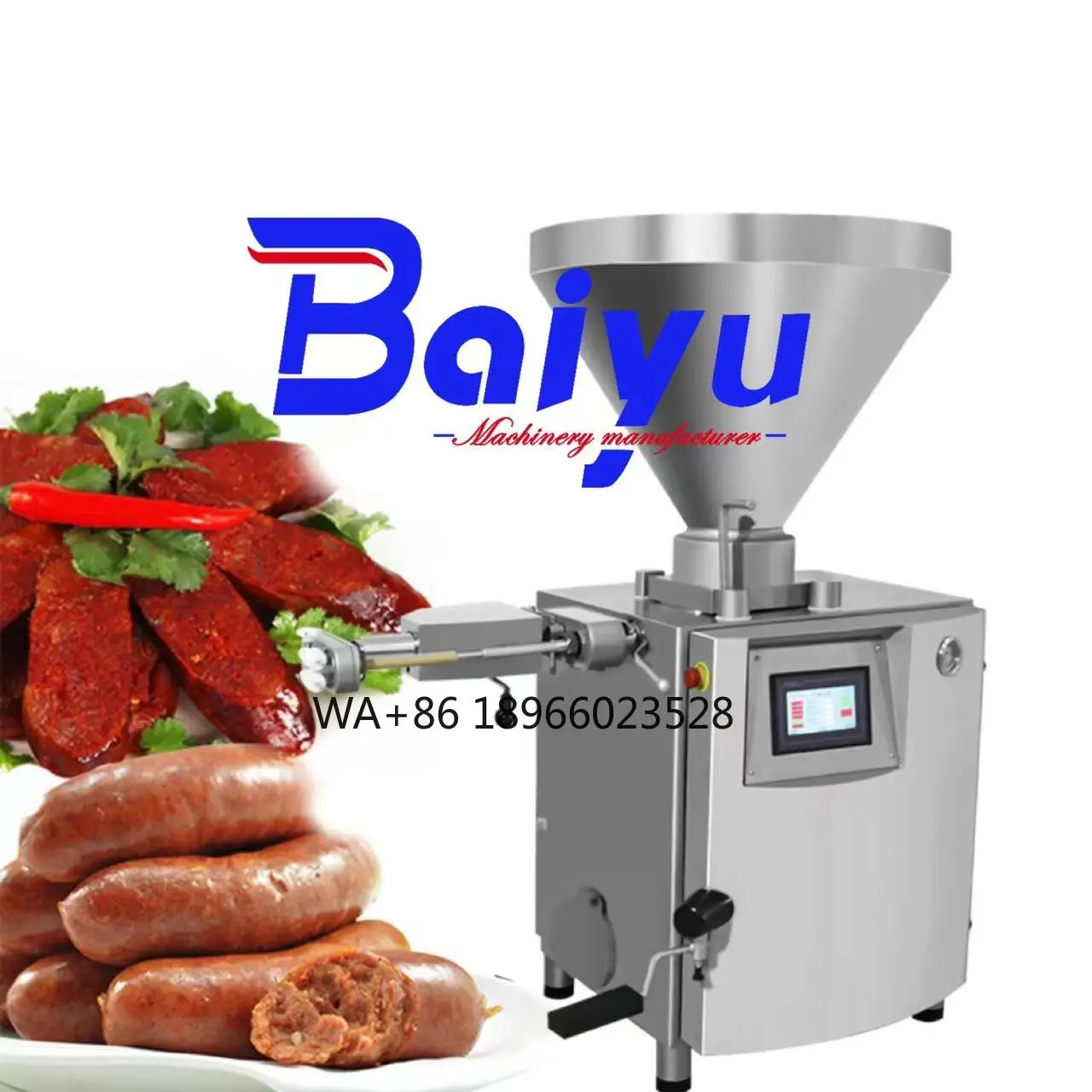 Коммерческая машина для обработки колбас Baiyu, горячая распродажа, автоматическая машина для изготовления колбас для линии производства колбас