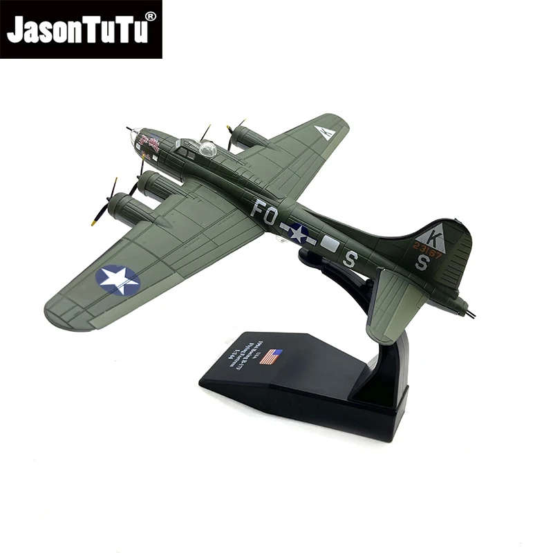 JASON TUTU масштаб 1/144 американский Боинг летающая крепость B-17 модели бомбардировщиков самолет для взрослых и детей игрушки для демонстрационного шоу