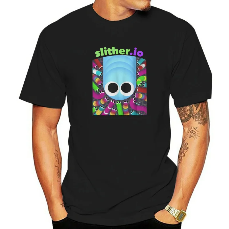 Официально Лицензированная детская футболка унисекс Slither.io, Молодежные Размеры