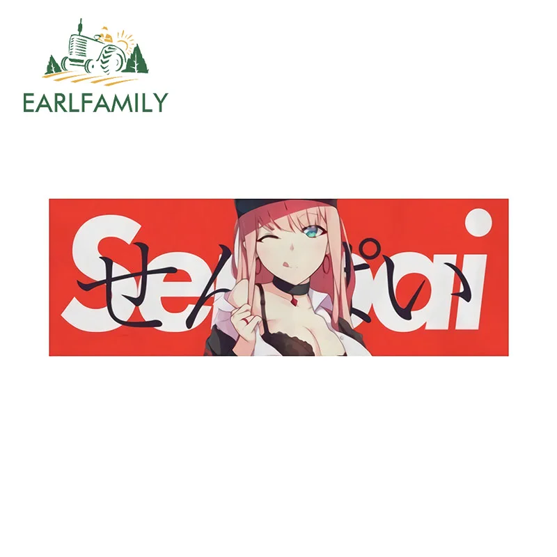 EARLFAMILY 13 см для нулевого двойного дрифта аниме Sanpai автомобильные наклейки самодельные креативные наклейки устойчивые к царапинам оконные графические автомобильные товары