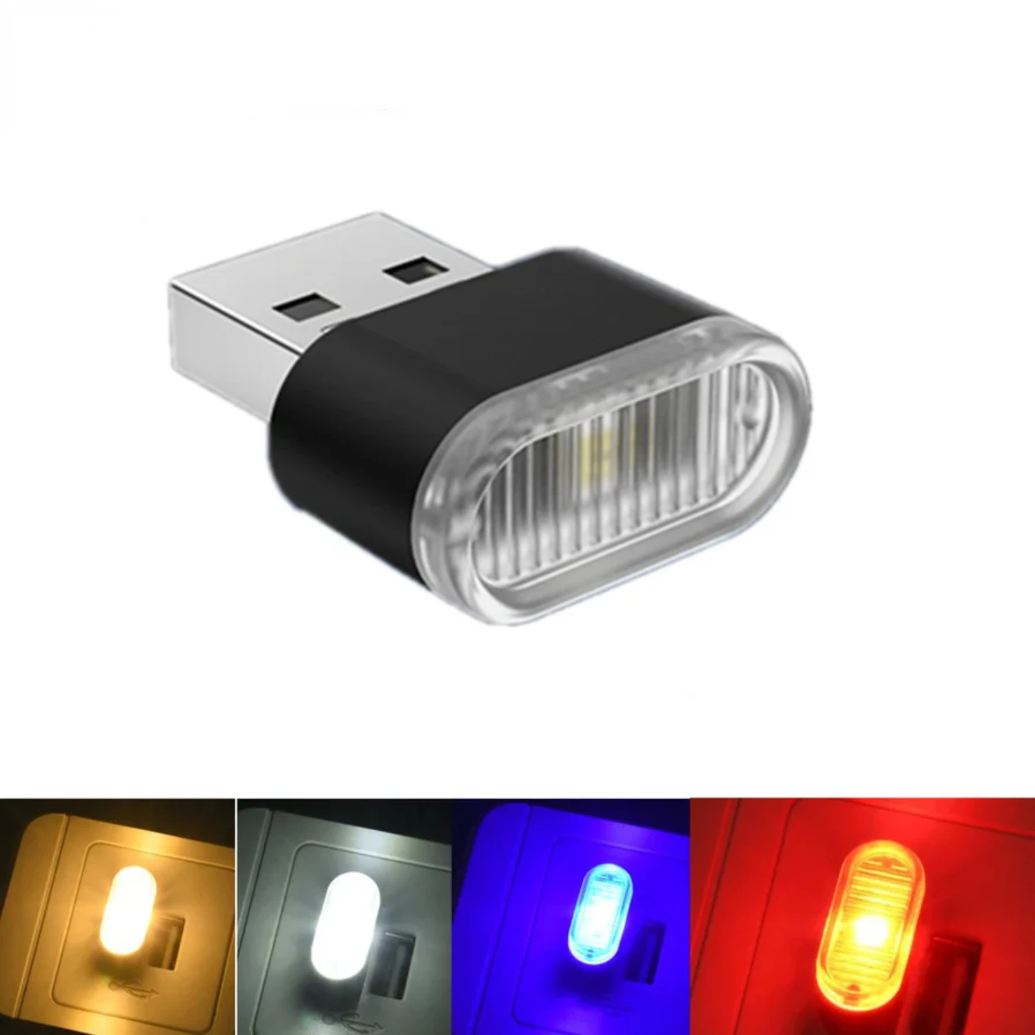 Преобразите свой автомобиль со стильным светодиодным ночником Mini USB — выберите из 5 цветов для роскошного вождения