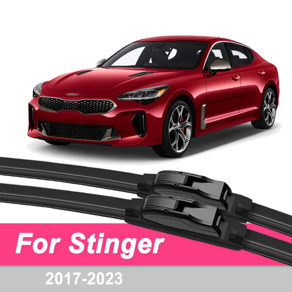 Щетки стеклоочистителя автомобиля для Kia Stinger 2017-2023, щетки стеклоочистителя переднего стекла, 2 шт., автомобильные аксессуары для мытья окон, 2018 2019 2022