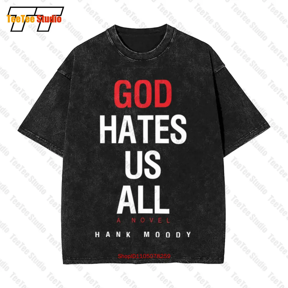 Винтажная футболка большого размера God Hates Us All Hank Moody RMHF
