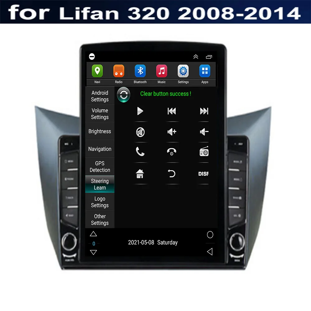 Фото Автомобильный радиоприемник типа Tesla для LIFAN 320 2009 2010 2011 2012 Android14 2 Din, мультимедийный видеоплеер, стерео беспроводной Carplay, авторадио №5