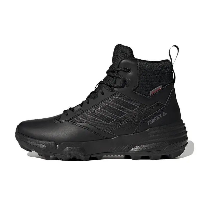 Кроссовки adidas Terrex Unity Leather Mid Cold.RDY «Тройной черный» GZ3367