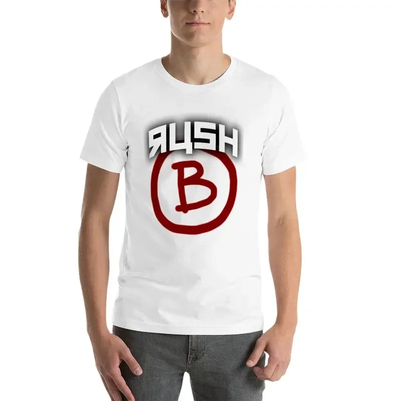 Y2K новая футболка RUSH B - Counter Strike, корейская мода, мужские футболки