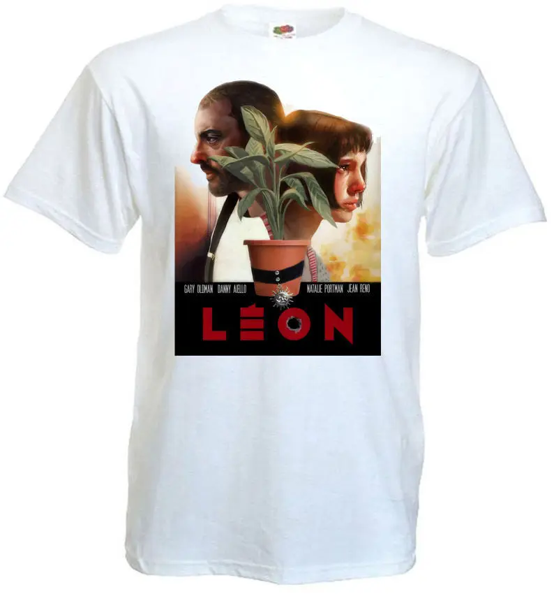 Leon The Professional v1 футболка белый постер фильма все размеры