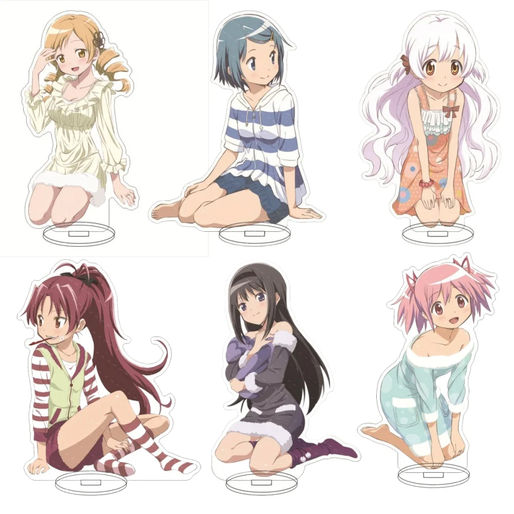 Горячее аниме Puella Magi Madoka Magica, акриловая подставка, модель, фигурка, держатель для тарелки для косплея, топпер, фанаты, декоративная тарелка для стола, подарок 15 см