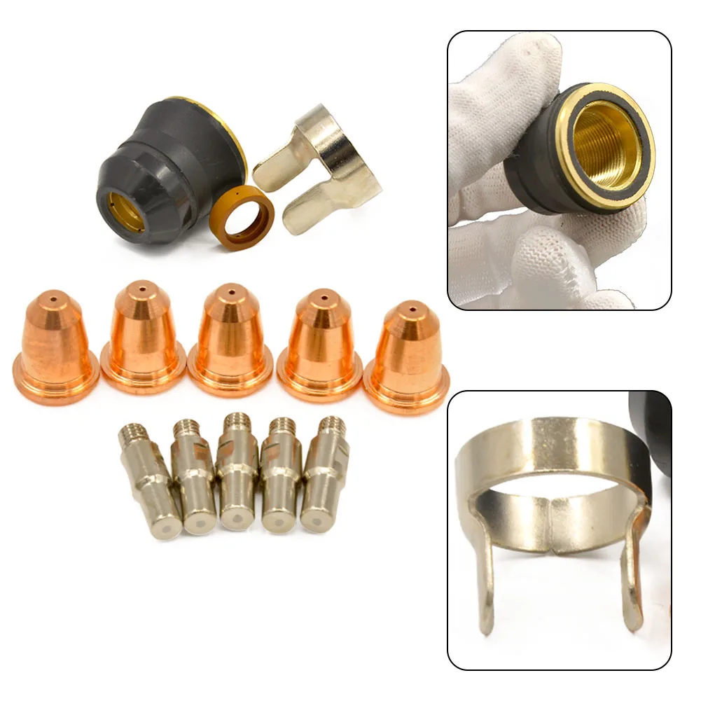 Фото Наконечник электрода S45 nozzle0, 8 мм 23PK комплект подходит для плазменного резака FORNEY Easy Weld 20 P 251 20 P S45 электроды Запчасти для плазменного резака №5