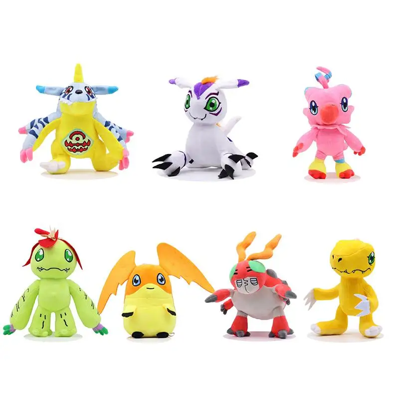 20 см милый мультфильм Digimon Adventure Agumon Gomamon Tentomon Palmon Piyomon Tailmon аниме плюшевая игрушка подушка игрушка в подарок
