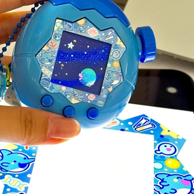 Фото Набор наклеек Tamagotchi Paradise в наличии - настраиваемые наклейки на лицевую панель, модный аксессуар для виртуальной игрушки для домашних животных №3