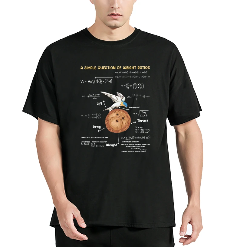 Новая мужская футболка A Simple Question Math Teacher Creative Premium Cotton Tees Harajuku Monty Python Tops Футболка Манга Топы Подарок