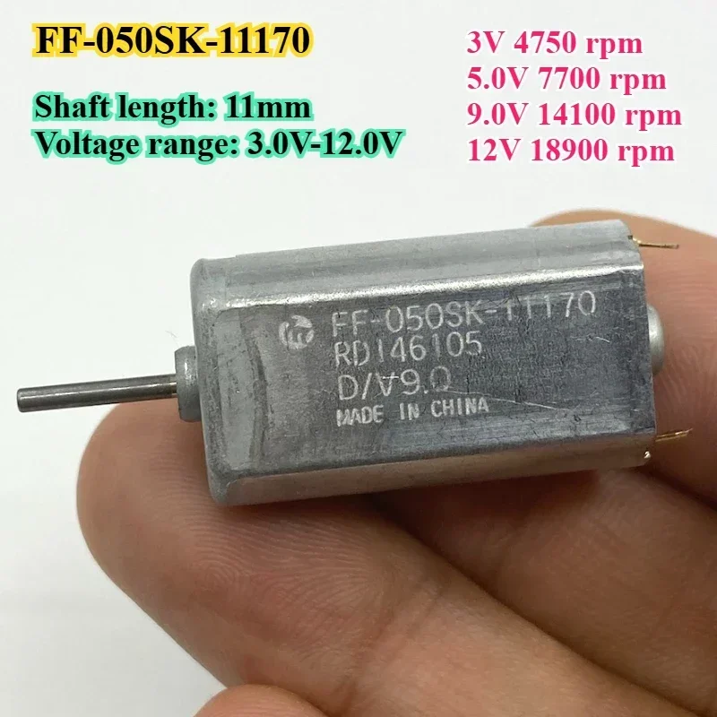 Фото Mabuchi FF-050SB-11170/13130/2622 FK-050SH-07350 Mini Micro 050 Двигатель постоянного тока 1,5 В 2 В 5 В 6 В 7 В 9 В 12 В для автомобильного аудио AV электрический замок №4