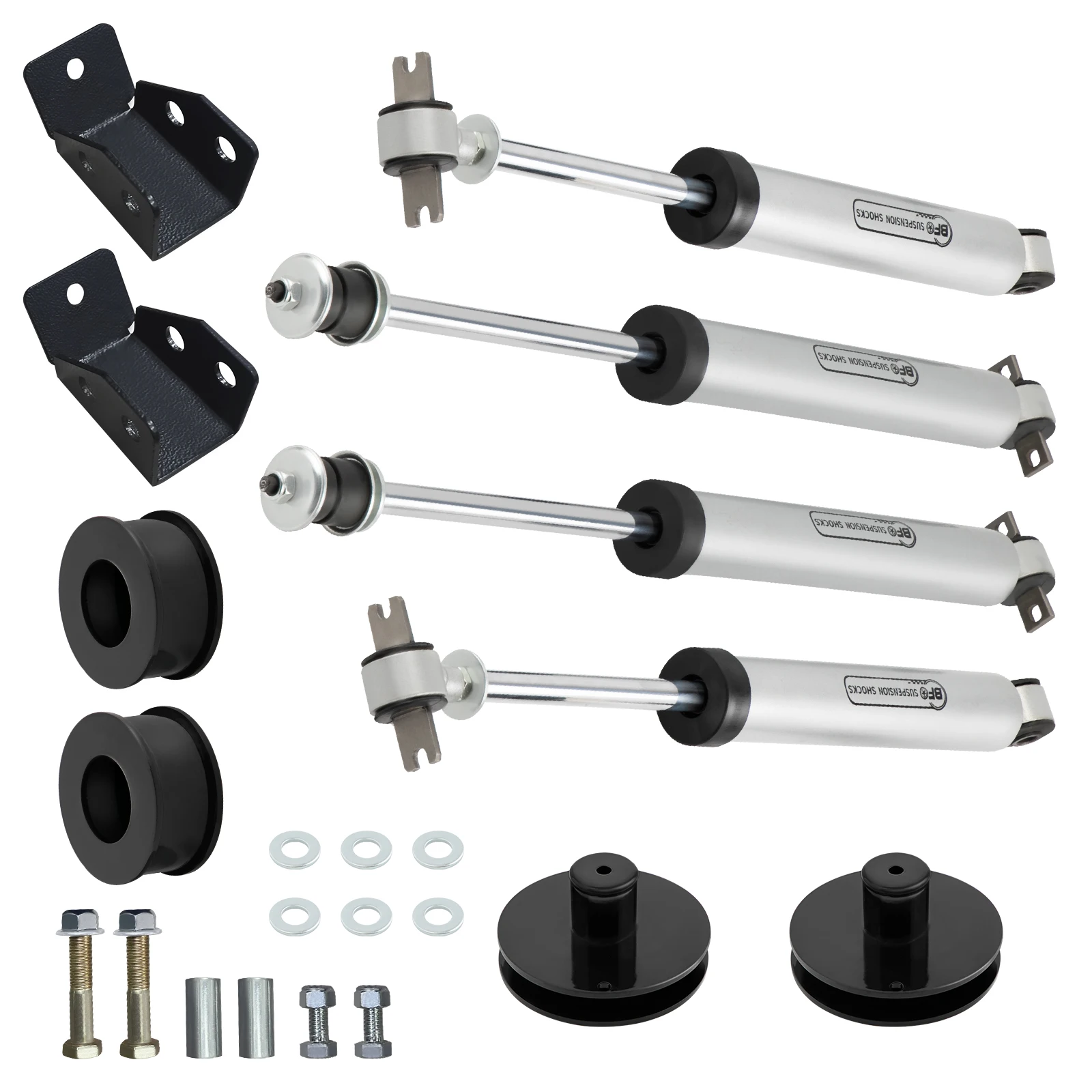 Фото 2-дюймовый подъемный комплект с амортизаторами для Jeep Wrangler TJ 4WD 1997-2006 гг. №2